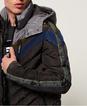 Superdry Ultra Chevron Fuji Férfi Kabát Szürke | KOZNU7814